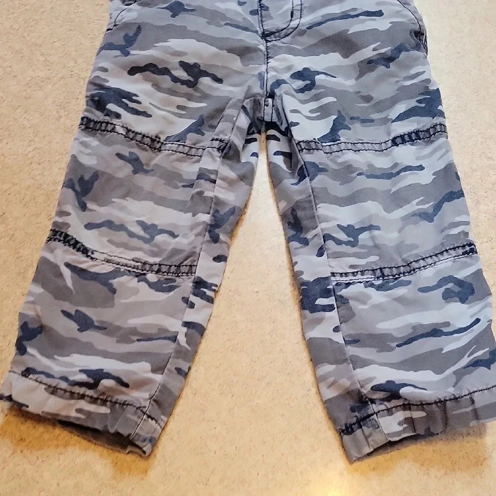 Gymboree Urban Camouflage Gray Black Casual Bottoms With Inside Lining 18-24MO